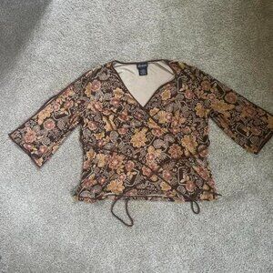 No Boundaries Women's Brown and Multi Shirts